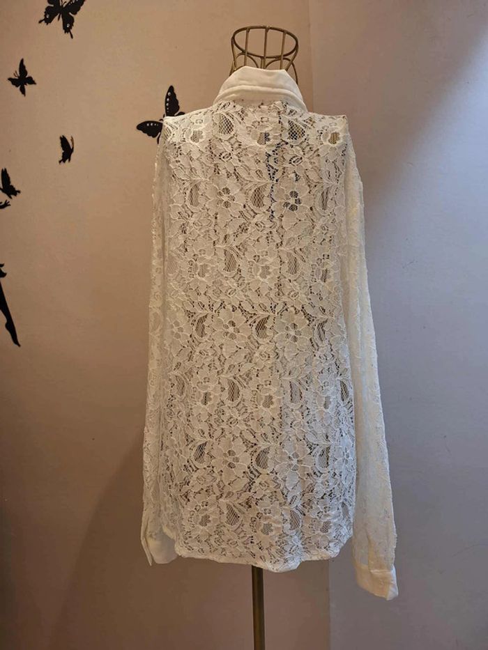Chemise blanche & dentelle - photo numéro 4