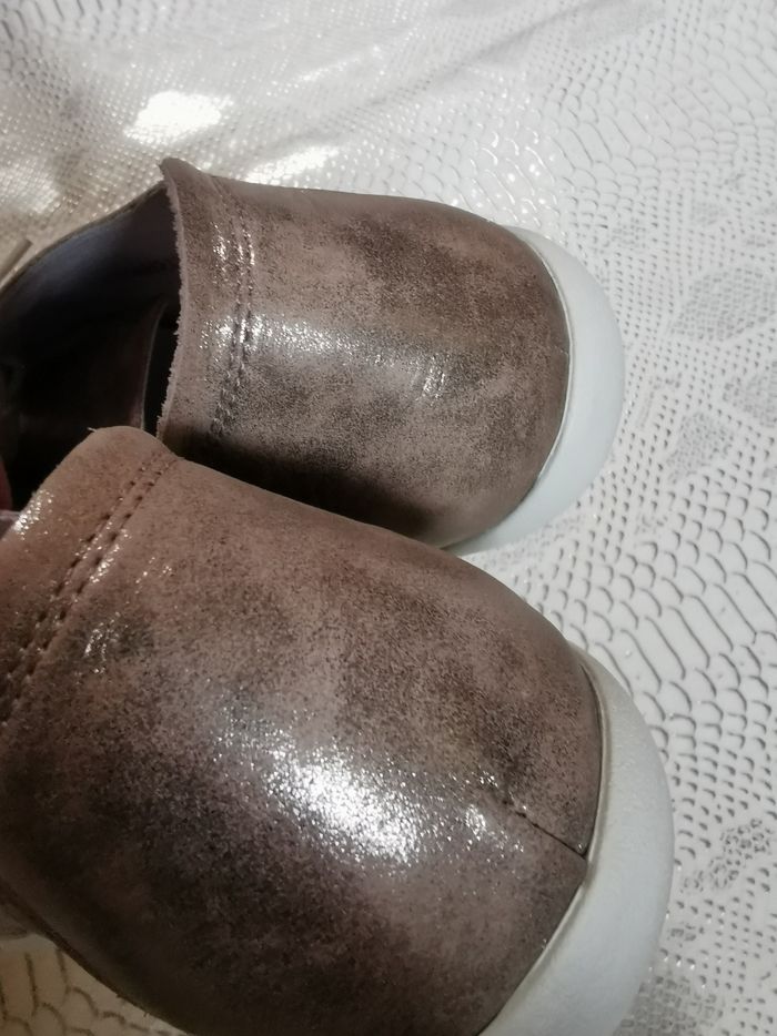 Chaussures à lacets marron irisé Mephisto T37 - photo numéro 5