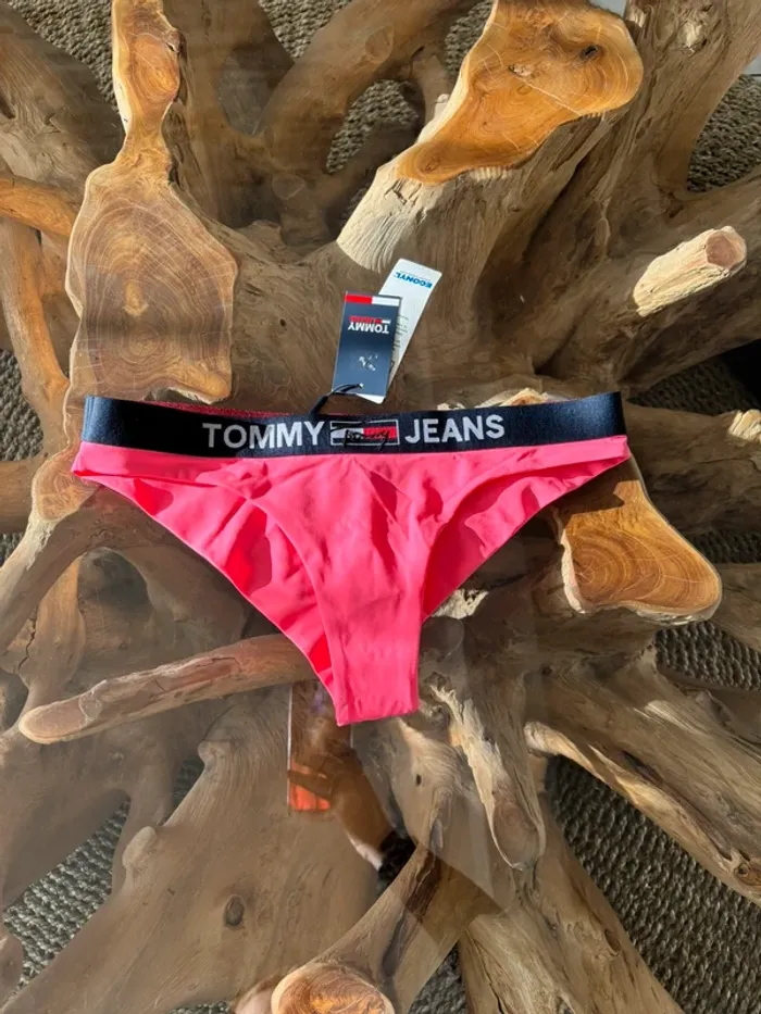 Bas de maillot de bain Tommy Jeans rose fluo M - photo numéro 2