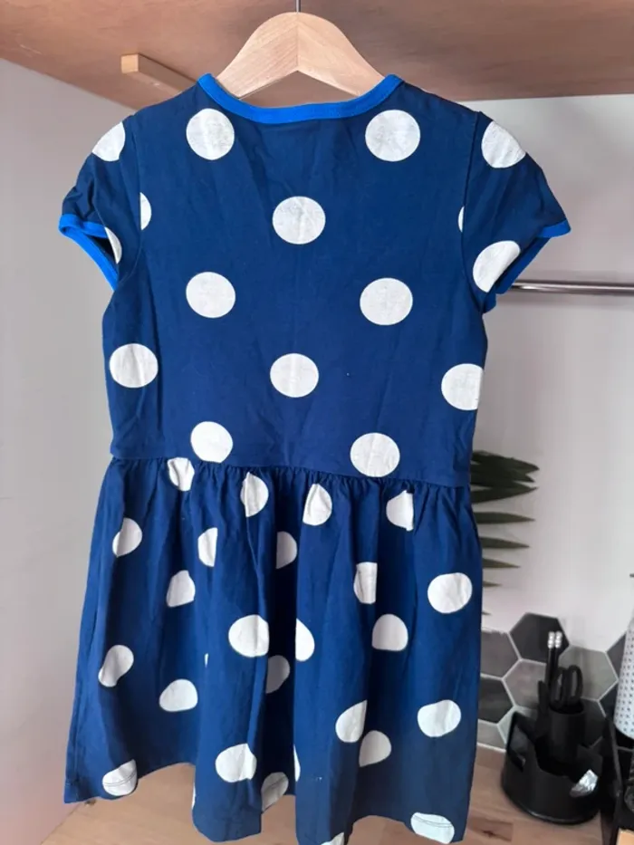 💙 Robe bleue à pois blancs • Petit Bateau • 6 ans - photo numéro 6