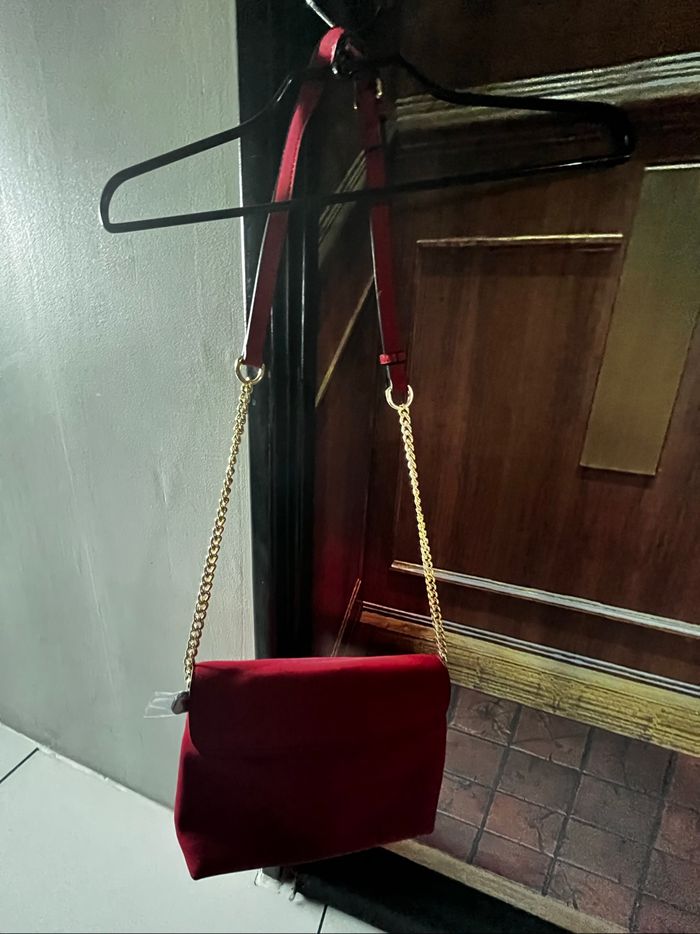 sac rouge suédine ANDRÉ - photo numéro 4