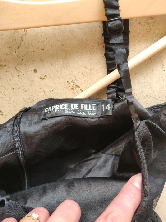 Robe de bal robe de soirée taille 14 ans à bretelles sequins et têtes de mort - photo numéro 7