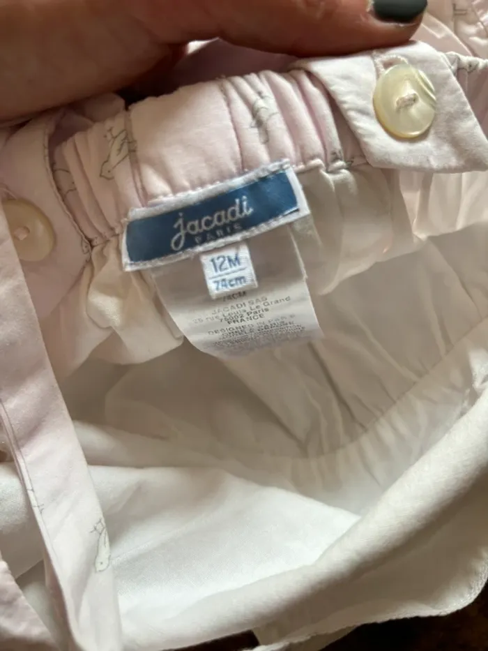 Barboteuse rose pale avec petits oiseaux - photo numéro 5
