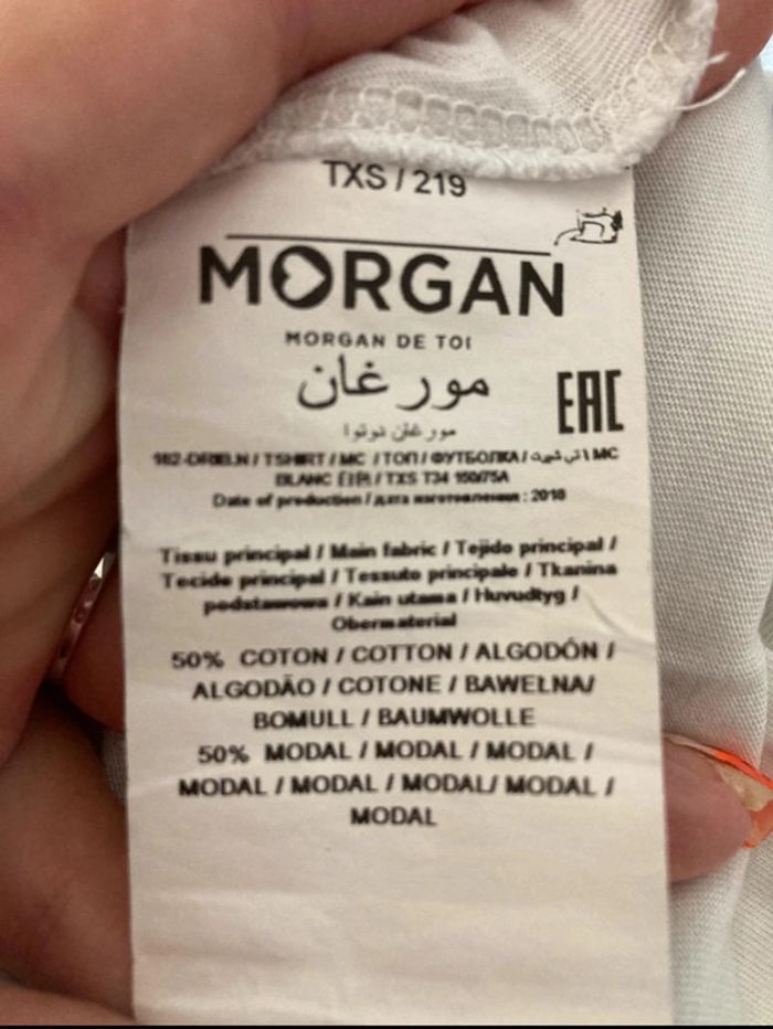 Tee shirt Morgan taille XS - photo numéro 3