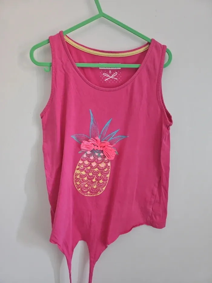 Débardeur Ananas fille 8 ans