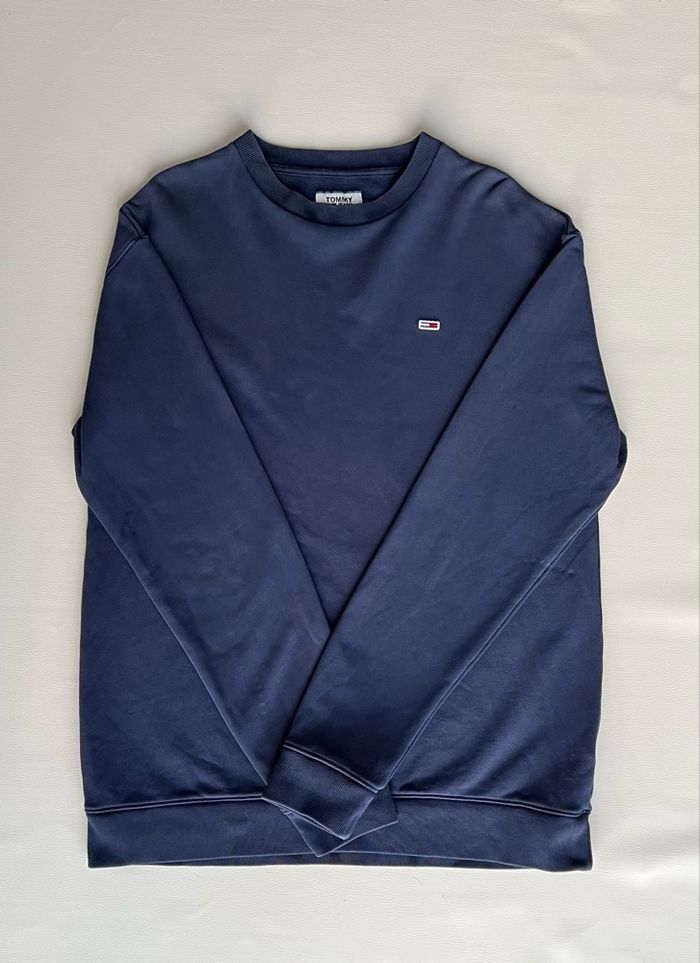 Sweat col rond Tommy bleu marine homme taille S