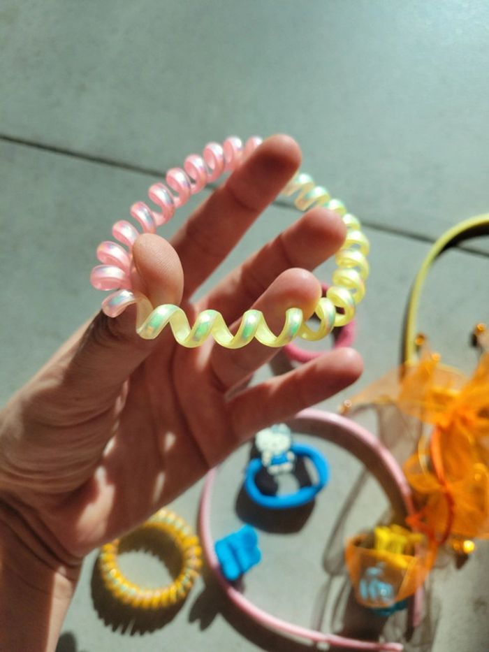 Lot accessoires cheveux pour fille chouchou serre tête barrettes - photo numéro 6