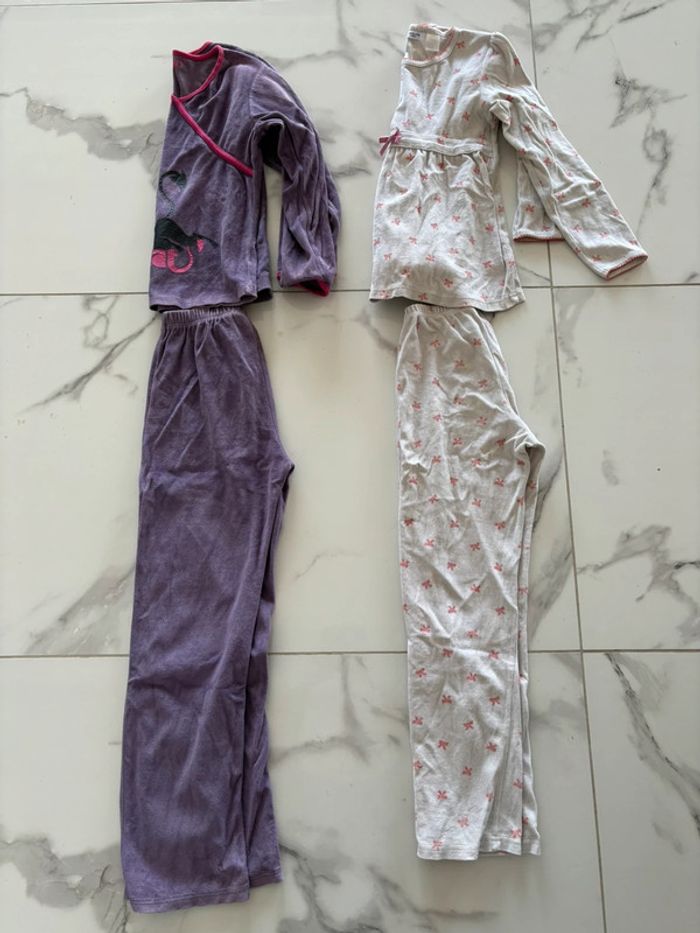 Lot de 2 pyjamas fille hiver T. 12 ans/152 cm