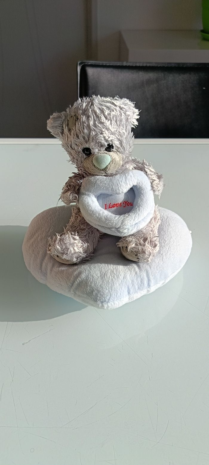 Peluche ourson coeur i love you