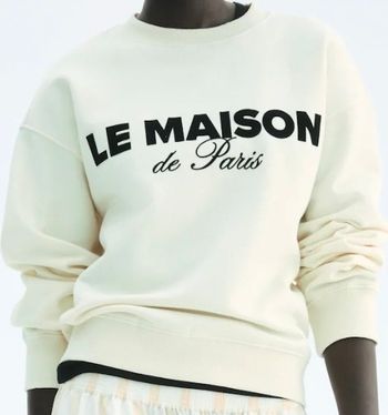 Sweat  oversize c.zh&m neuf taille s 