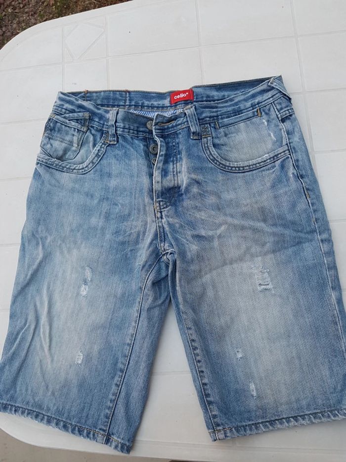 Short en jean Celio