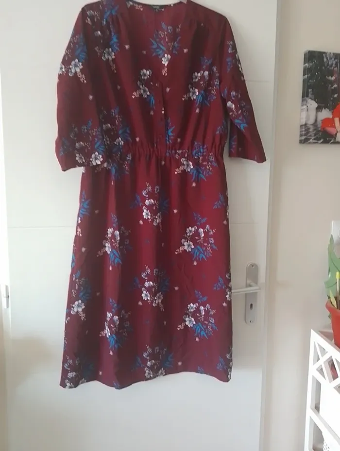 Robe longue fleuri