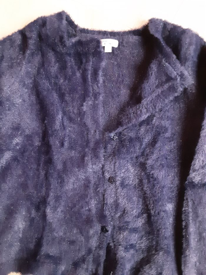 Gilet bleu marine fille 10ans dpam