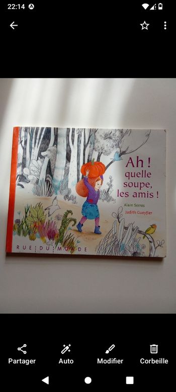 Livre histoire du soir, ah!  qu'elle soupe les amis, dès 3 ans