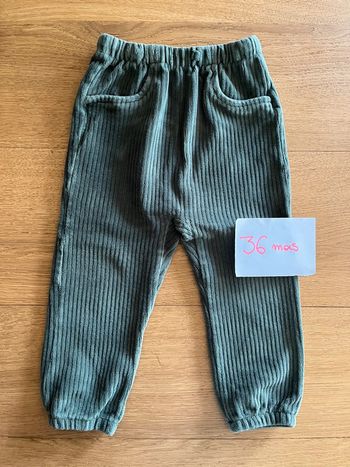 Jogging velour côtelé