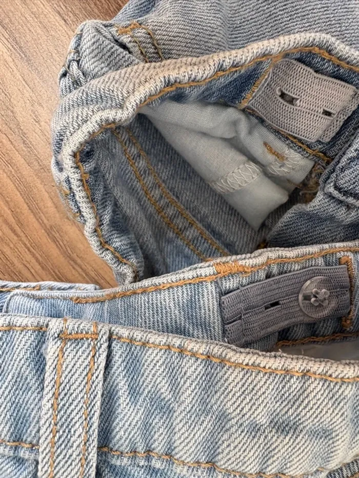 Ensemble jean short top 3 ans 36 mois rose dentelle - photo numéro 4