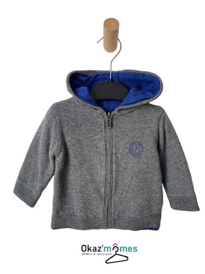 Gilet zippé à capuche (contient de la laine) - Jacadi 6 mois (67cm)