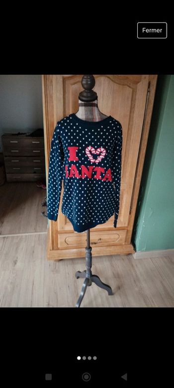 Joli pull de Noël taille s i love Santa
