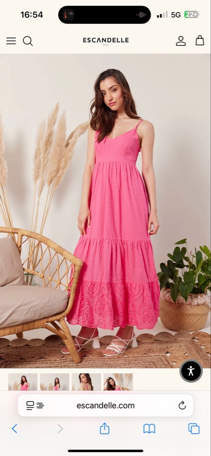 Robe longue rose - photo numéro 3