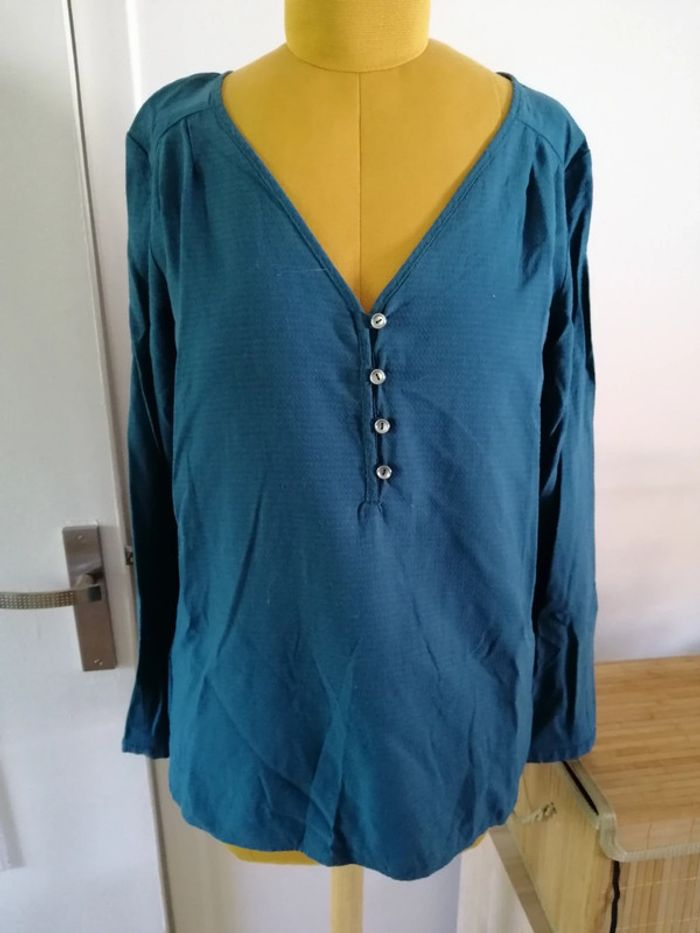 Blouse etam bleu canard
