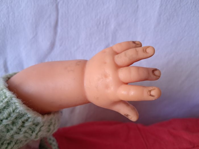 Poupée Bella 14008 yeux dormants marrons H 38 cm Vintage - photo numéro 9