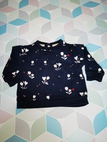 D3845 - pull fille 6 mois