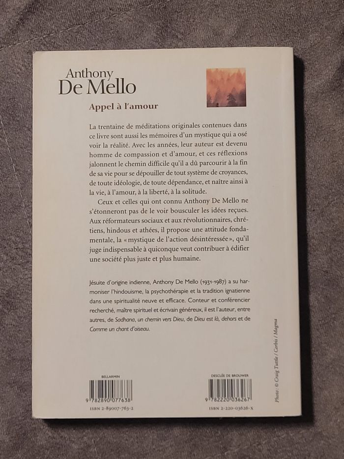 Appel A L'Amour Anthony De Mello - photo numéro 2