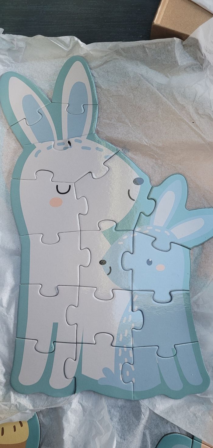 5 puzzles carton évolutifs vert baudet - photo numéro 7