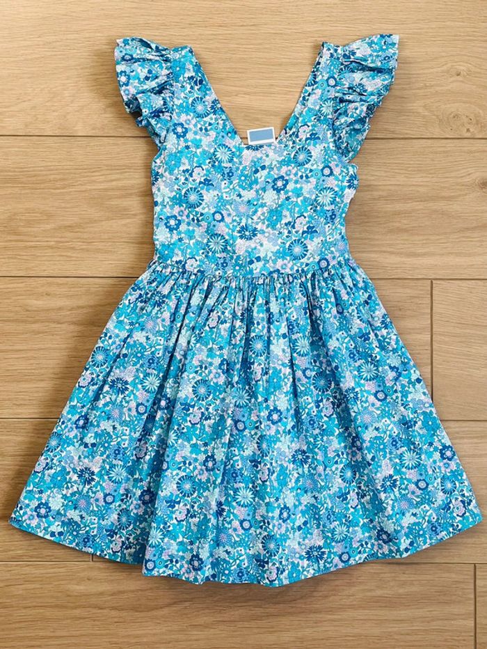 Robe dos nu en Liberty exclusif June Jacadi T-5 ans - photo numéro 2