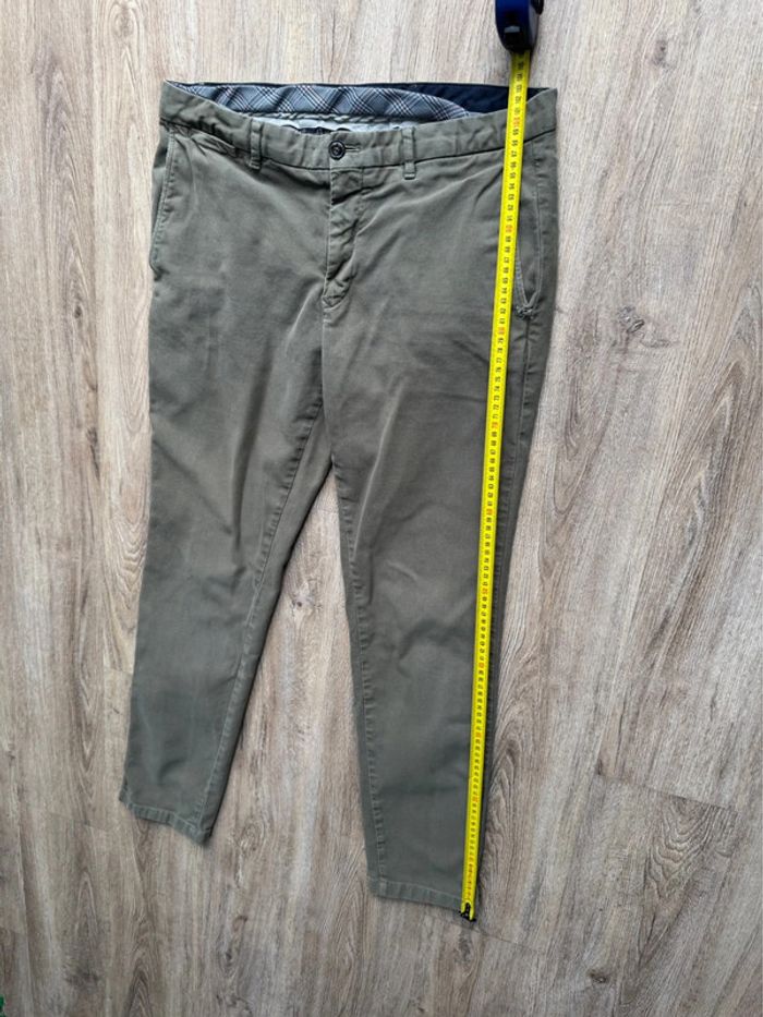 Pantalon chino slim fit Tommy Hilfiger homme bon état vert kaki - photo numéro 7