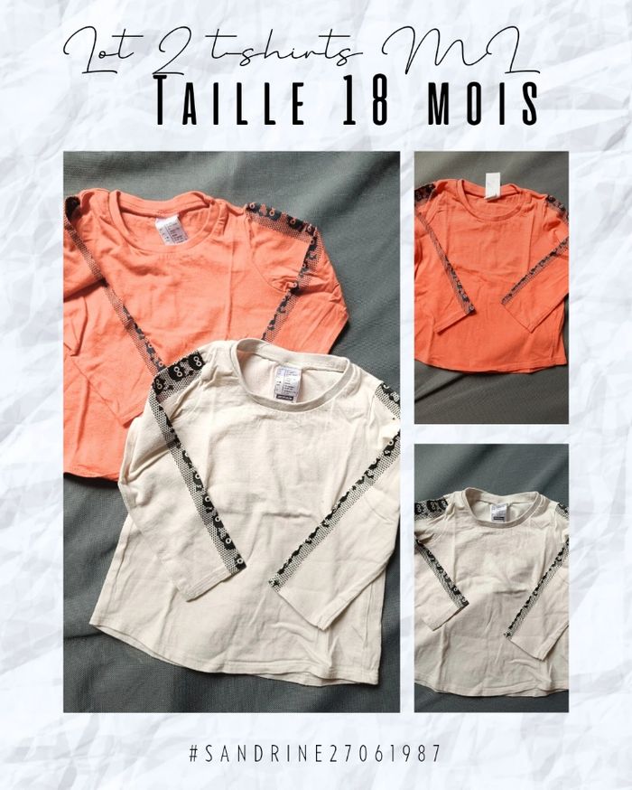 Lot de 2 t-shirts ML