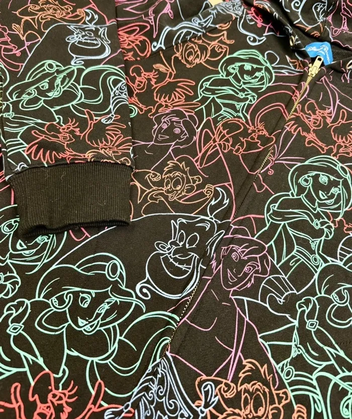 Hoodie gilet zippé à capuche Disney Aladin Tokyo Disneyland - photo numéro 9