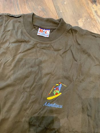 Tee shirt logo ski kaki