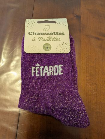 Chaussettes à paillettes Fêtarde