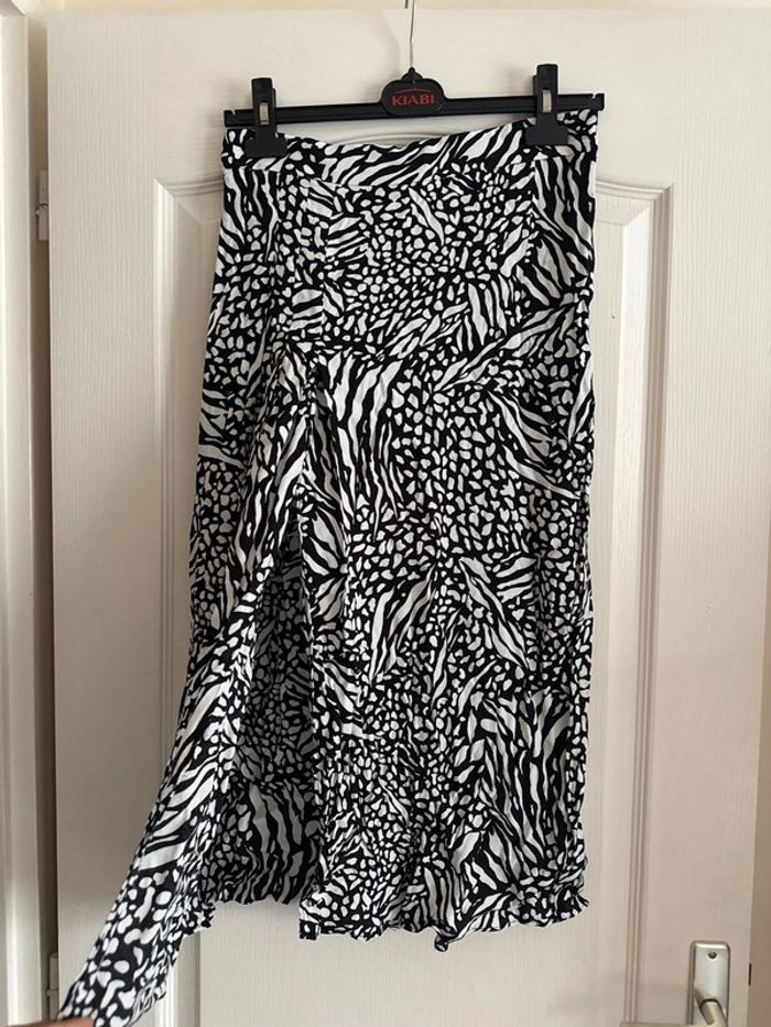 Jupe mi longue fendue taille haute - photo numéro 2