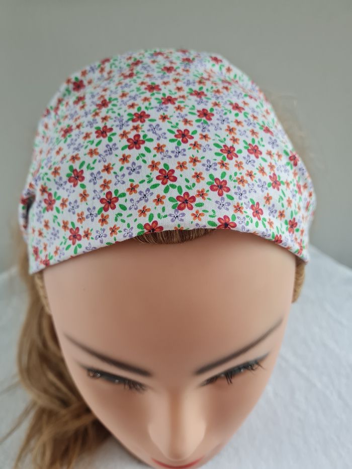 Bandeau fichu fleuri - photo numéro 2