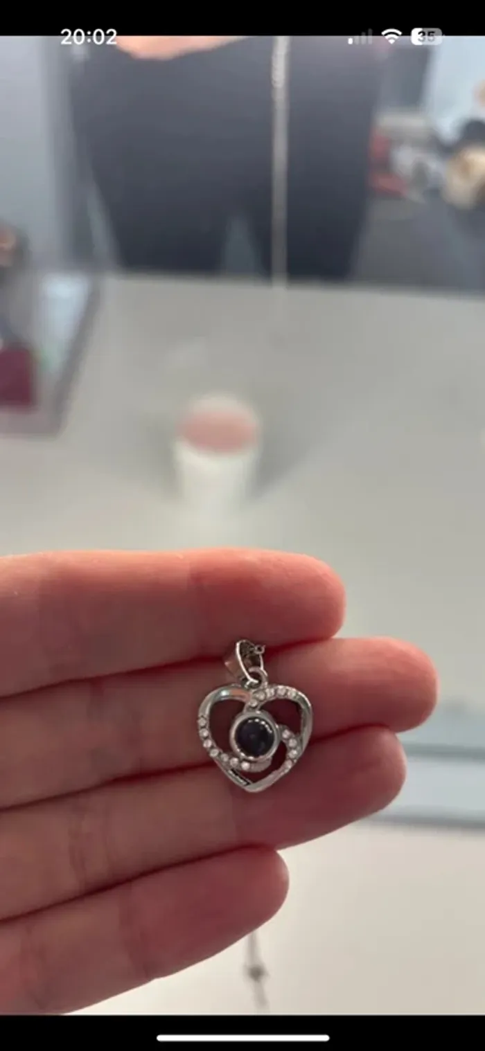 Collier avec pendentif cœur neuf - photo numéro 2
