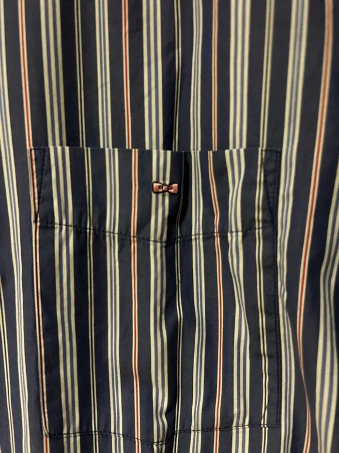 Chemise à rayures manches courtes homme, Eden Park taille L - photo numéro 2
