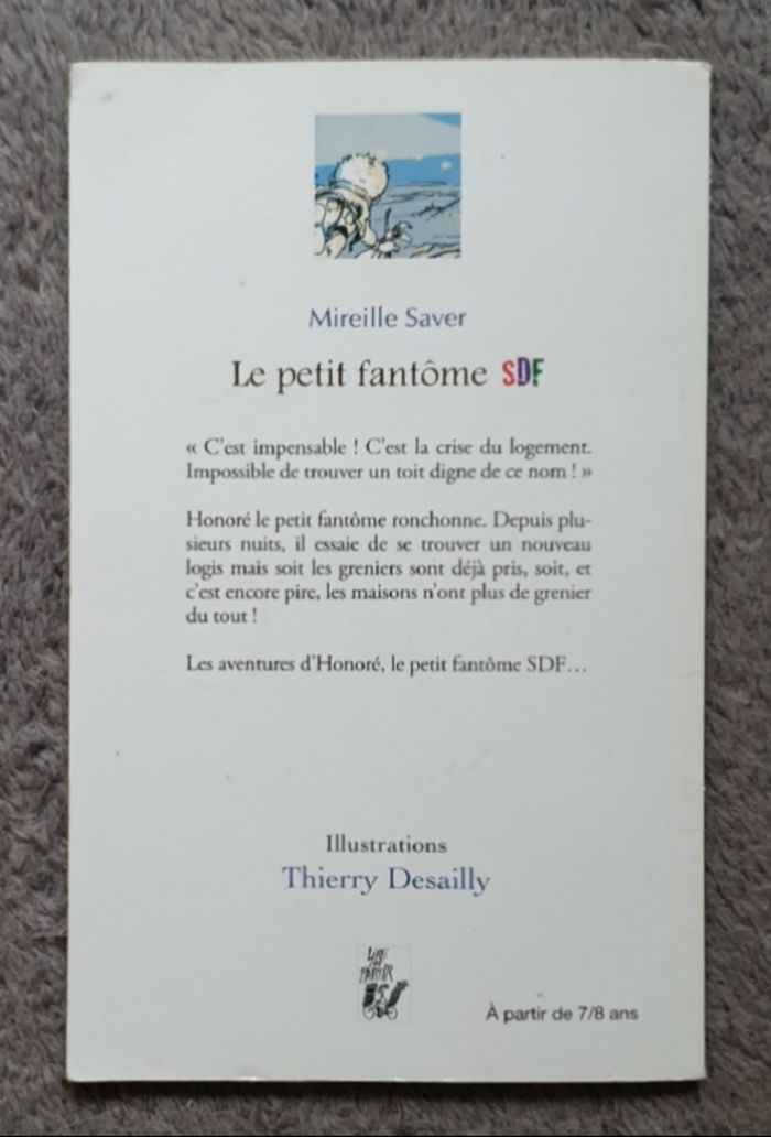 Roman Jeunesse, format poche "Le Petit Fantôme SDF" (7-8 ans) / Éd. Lire, c'est partir! - photo numéro 2