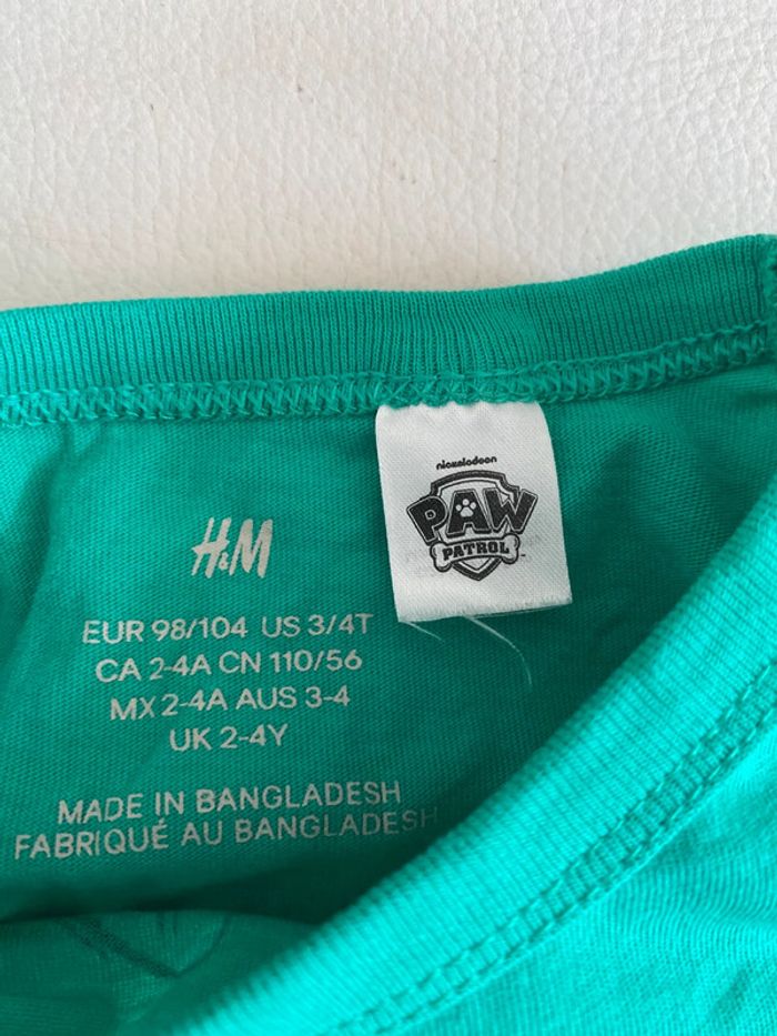 T-shirt Paw Patrol pat patrouille 4 ans H&M - photo numéro 2