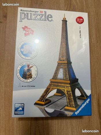 Puzzle 3D tour eiffel [blister]