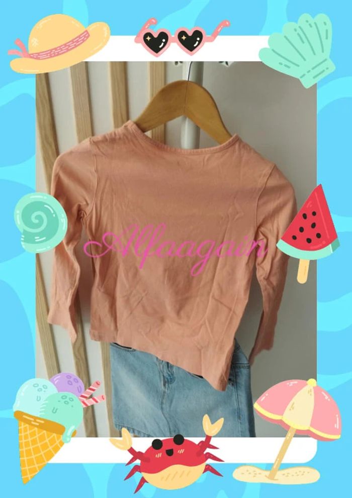 Ensemble jupe jean t-shirt Kiabi 5ans - photo numéro 4