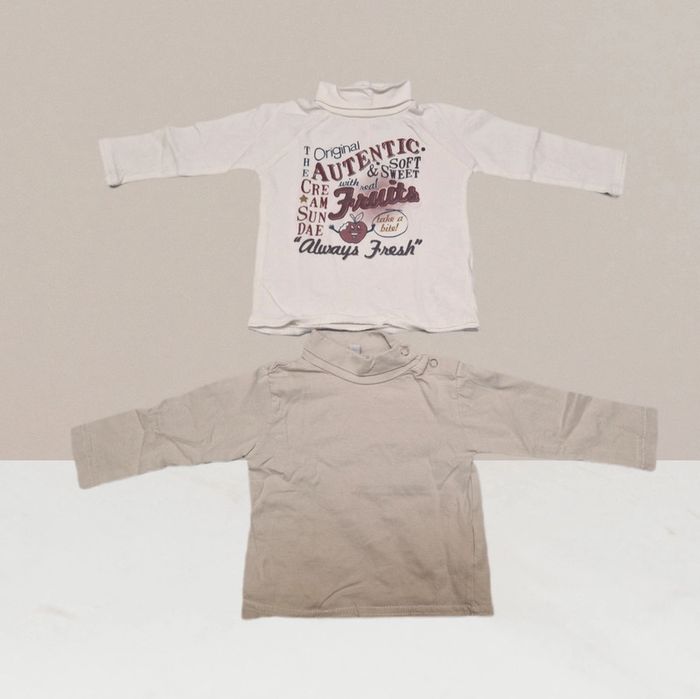 T-shirts à manches longues Tex taille 6 mois - photo numéro 2