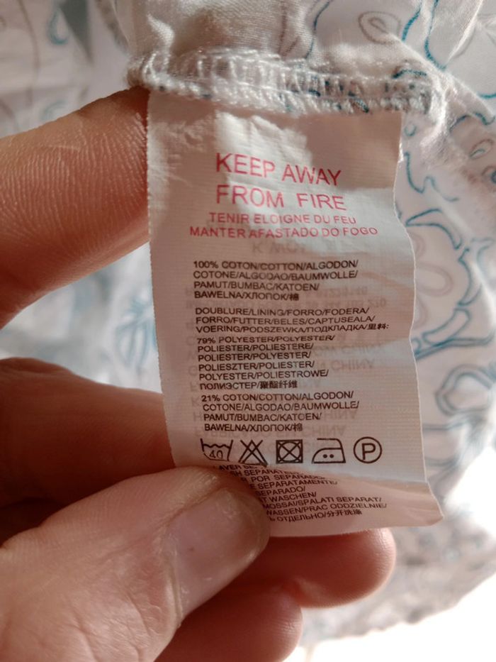 Robe fantaisie 48 blanche bleu grise Fantaisie c19 - photo numéro 16