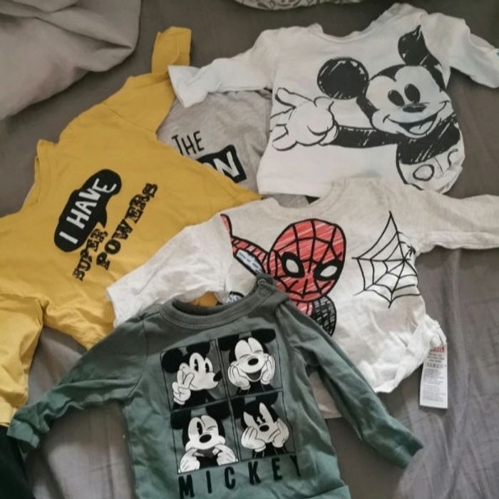 Lot 5 t-shirt longue manches