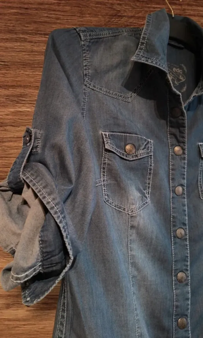 👗 Robe en jean EDC by Esprit – Taille 38 - photo numéro 2