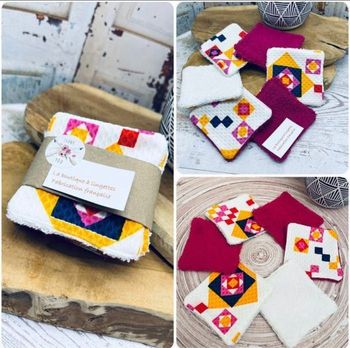 Lingettes lot de 6 lavable et réutilisable