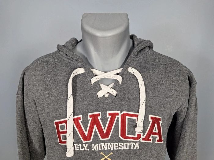 sweat a capuche / Hoodie J-america - taille S - homme - gris / brodé (386) - photo numéro 3