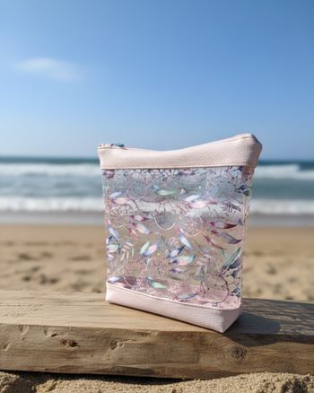 ​Trousse / Pochette transparente style Bohème - Motifs Attrape-rêves 