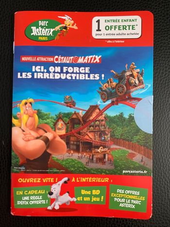 Billet d’entrée enfant (3-11 ans) au « Parc Astérix »